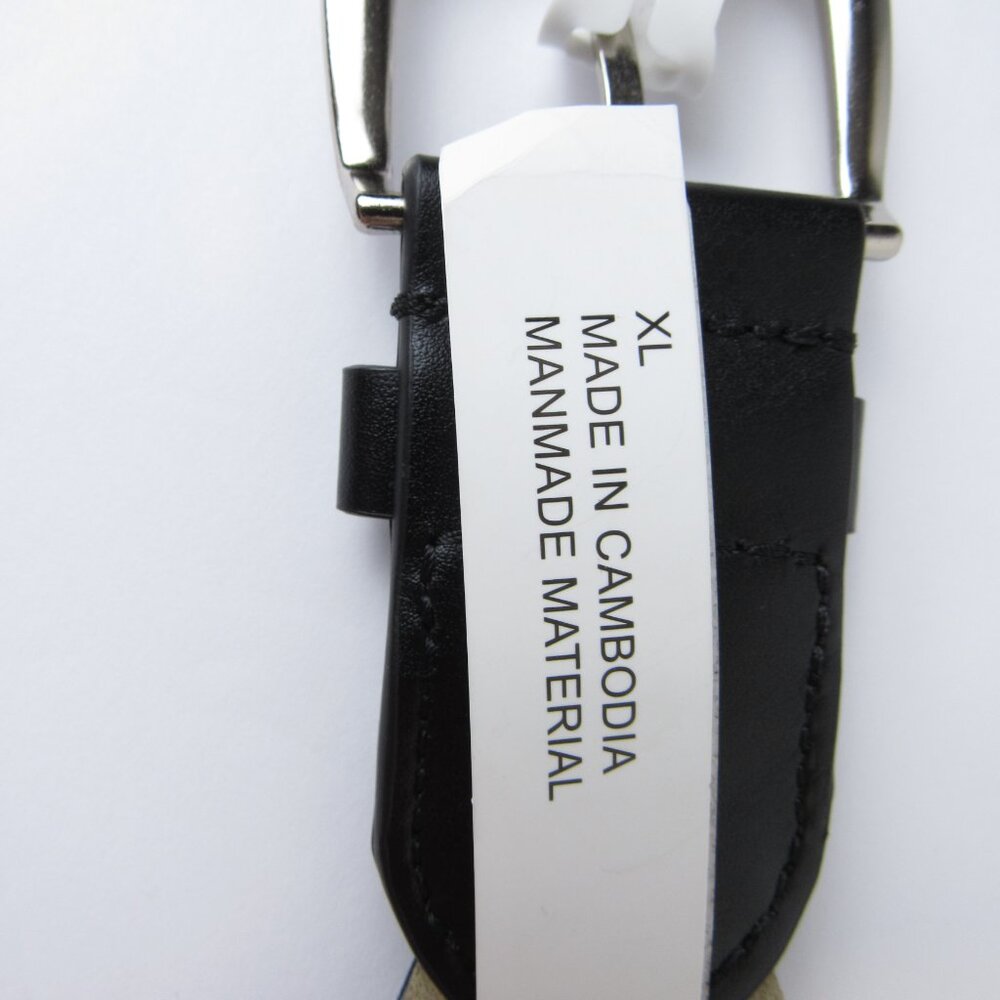 Time and Tru Women's Stud Link Braid Black Belt Women's Size XL - Picture 10 of 10